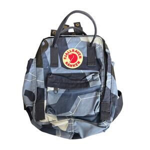 Fjall Raven Kanken Art Mini Bag Backpack Blue Object Print